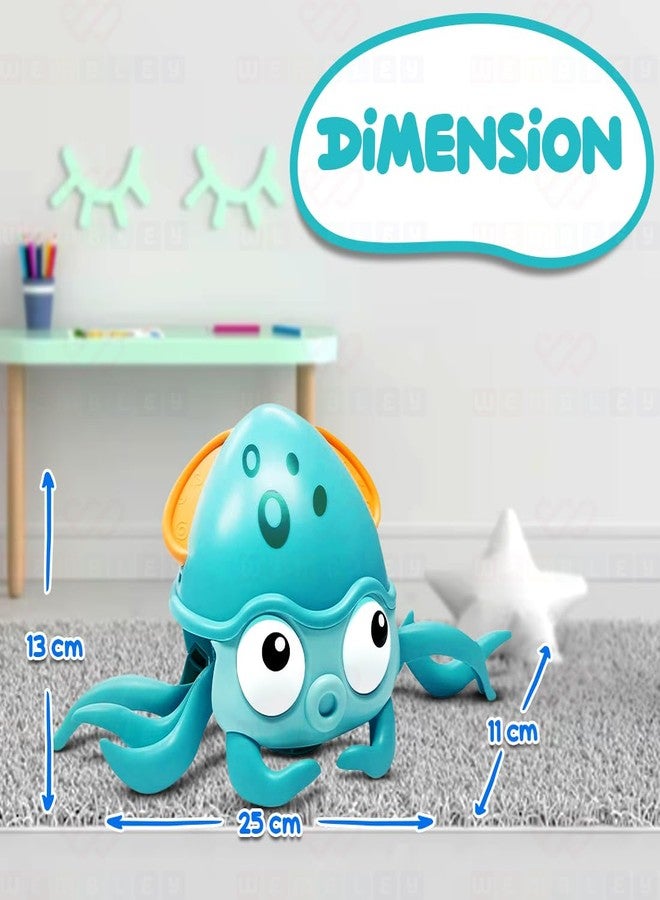 ويمبلي لعبة الأخطبوط الموسيقية القابلة لإعادة الشحن من ويمبلي | لعبة حسية تفاعلية للرقص والمشي والحركة للأطفال الرضع والصغار | نشاط ممتع لوقت الاستلقاء على البطن وهدية عيد ميلاد رائعة للأطفال - Image 2